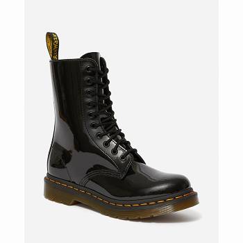 Dr Martens Női 1490 Patent Bőr Mid Cut Calf Bakancs Fekete